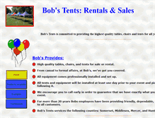 Tablet Screenshot of bobstents.com